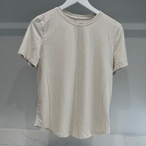 lululemon athletica Cream Short Sleeve Tee